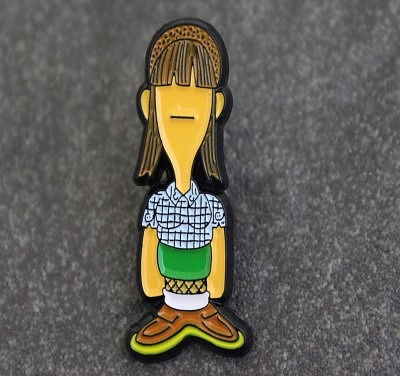 Die-struck enamel badge sample 2